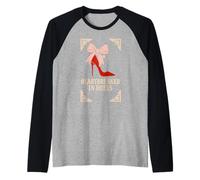 Coquette Esthétique Noeud Imprimé Girly Pastel Romantique Vintage Manche Raglan