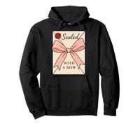 Coquette Esthétique Noeud Imprimé Girly Pastel Romantique Vintage Sweat à Capuche