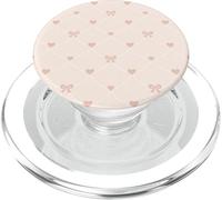 Coquette Esthétique Nœud Perle Coeur Guirlande Motif Preppy PopSockets PopGrip pour MagSafe
