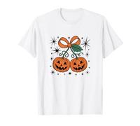 Coquette Fall Vibes Girly Pumpkin Cherry Now Thanksgiving T-Shirt
