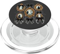 Coquette Halloween Fantômes Dentelle Noire Gothique victorie PopSockets PopGrip pour MagSafe