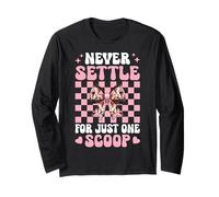 Coquette Ice Cream Cone Girl Never Settle for Just One Scoop Manche Longue