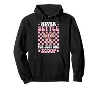 Coquette Ice Cream Cone Girl Never Settle for Just One Scoop Sweat à Capuche