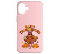 Coquette Mignonne avec café glacé et Tarte Thanksgiving Coque pour iPhone 16 Plus
