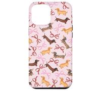 Coquette Motif Teckel Rose Valentine Wiener Dogs Coque pour iPhone 12 Pro Max