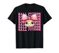 Coquette Noeud Boule Python Serpent Fille Maman Fête des Mères Rose T-Shirt