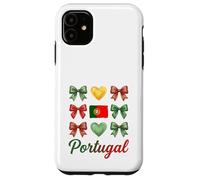 Coquette Nœud Drapeau Portugal Coeurs Mignon Filles Coque pour iPhone 11