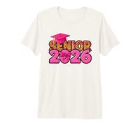 Coquette Pink Bow Leopard Senior 2026 Class of Graduation T-Shirt Haut de Gamme
