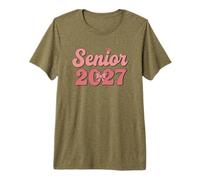 Coquette Pink Bow Senior 2027 Class of Graduation T-Shirt Haut de Gamme