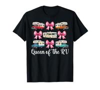 Coquette Queen of The RV Camping Camper Girl Mom T-Shirt