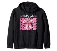 Coquette Rose drôle pour Fille Flamant Rose, Allons-y Sweat à Capuche