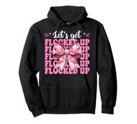 Coquette Rose drôle pour Fille Flamant Rose, Allons-y Sweat à Capuche