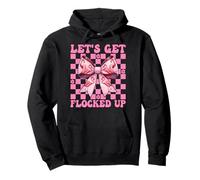 Coquette Rose drôle pour Fille Flamant Rose, Allons-y Sweat à Capuche