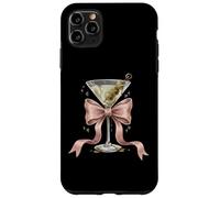 Coquette Rose Noeud Et Cocktails Olive Martini Boire Girly Coque pour iPhone 11 Pro Max
