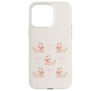 Coquette Swan & Pink Bows Cute Bird Love Soft Aesthetic Coque pour iPhone 15 Pro Max