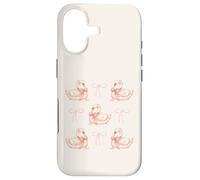 Coquette Swan & Pink Bows Cute Bird Love Soft Aesthetic Coque pour iPhone 17