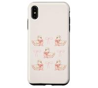 Coquette Swan & Pink Bows Cute Bird Love Soft Aesthetic Coque pour iPhone XS Max
