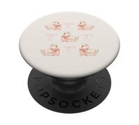 Coquette Swan & Pink Bows Cute Bird Love Soft Aesthetic PopSockets PopGrip Adhésif