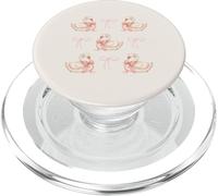 Coquette Swan & Pink Bows Cute Bird Love Soft Aesthetic PopSockets PopGrip pour MagSafe