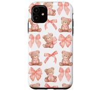 Coquette Teddy Bears Pink Bow Cute Women Girl Birthday Coque pour iPhone 11