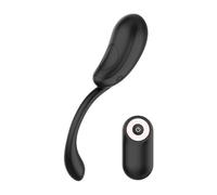 Coquette Remote Control Rechargeable Oeuf Vibrant Black/Gold 18,5 cm