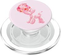 Coquette Y2K Ruban Motif Boule Disco Rose PopSockets PopGrip pour MagSafe
