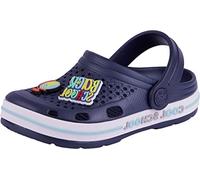 Coqui Lindo Sabots Plats Unisexes pour Enfant, Bleu Marine, Blanc, Taille 40 EU, Bleu Marine/Blanc Coolscool Amulet, 40 EU