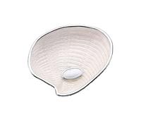 Coquillage de baptême Pedro Duran de la collection méditerranéenne en argent et verre couleur nacre