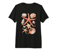 Coquillage de Plage et Coquillages de Collection étoile de mer conque T-Shirt Haut de Gamme