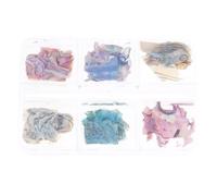 Coquillage pour nail art 6 grilles colorées irrégulières 3D ormeau art coquillage paillettes ormeau