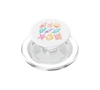Coquillage rétro Plage rétro Coquillages été PopSockets PopGrip pour MagSafe