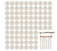 Coquillage rond - Coquillages portables de 350 g, coquillages percés, perles plates naturelles, coquillages pour la fabrication de bijoux, coquillages décoratifs pour la fabrication de bijoux à la