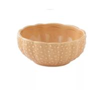 COQUILLAGES Coupelle oursin D11.5 cm en porcelaine ocre