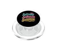 Coquillages d'eau salée Sunshine Retro Coquillage d'été PopSockets PopGrip pour MagSafe