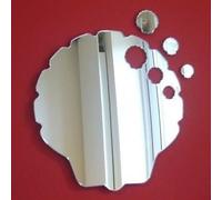 Coquillages hors du Shell Miroir mural, Plastique, 46 x 45 cm