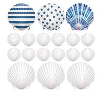 Coquillages pour bricolage 20 Pièces en Coquillages Créatifs | Coquilles Marines comme Centre de Table pour Amateurs Adultes Artistes Pâtissiers Peintres Maison Appartement Aquarium