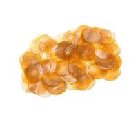 Coquillages Ronds Pour Loisirs Créatifs | 100 Pièces pour la Création de Bijoux - Connecteur de Perle Style Pièce Coquillage | pour Amateurs Débutants Adultes Filles Étudiants en Art Artistes Fête Mai