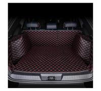 Coquille Coffre Arrière Tapis Coffre Voiture Cuir imperméable, personnalisé, pour Kadjar, pour Fluence, pour Captur, pour Megane pour Talisman(Black Red A)
