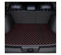Coquille Coffre Arrière Tapis Coffre Voiture Cuir imperméable, personnalisé, pour Kadjar, pour Fluence, pour Captur, pour Megane pour Talisman(Noir Rouge)
