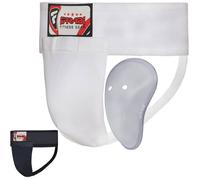 Coquille de Boxe Homme Farabi Sports avec Protection Muay Thai Kick Boxing - Blanc - Boxe - Kick-boxing L