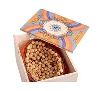 Coquille de chocolat au lait avec noisettes entières dans une boîte en bois (350 g)