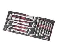 Coquille de clés à pipe débouchées 7-19 mm EVA3 KRAFTWERK 13 pièces - 4903-29