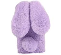 Coquille de Lapin pour NOKIA HMD Pulse Pro Fluffy Doux Lapin Fluffy Soft Étui Peluche Lapin Coque Femmes Girly Couverture Chaud Housse Mignonne Velu Phone Shell pour NOKIA HMD Pulse Pro ,Violet