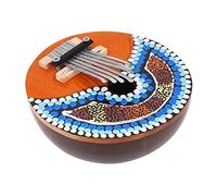 Coquille de noix de coco accordable Mbira Africain Piano Piano Portable Musical Instrument For Kids Adults Handmade Wood Grain Design