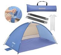 COQUILLE DE PLAGE 200 X 120 X 95 cm avec protection solaire UPF 80 et sac -...