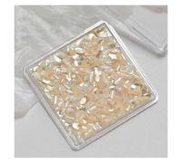 coquille de poisson naturel, 1 boîte de flocons de coquille d'ormeau for la décoration des ongles(YH365-18)