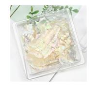 coquille de poisson naturel, Décorations d'ongles en coquille d'ormeau, tranche multicolore, 1 pot(17)