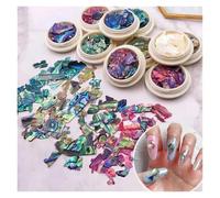 coquille de poisson naturel, Décorations d'ongles en strass en coquille d'ormeau TCST2014A irrégulière 10g(TCST2028 200g)