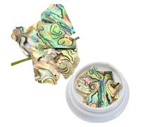 coquille de poisson naturel, Tranche de coquille d'ormeau strass décoration Nail Art bricolage multicolore(02)