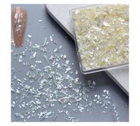 coquille de poisson naturel, Tranches de coquillage d'ormeau strass Nail Art multicolore série PEARL Ocean(1)